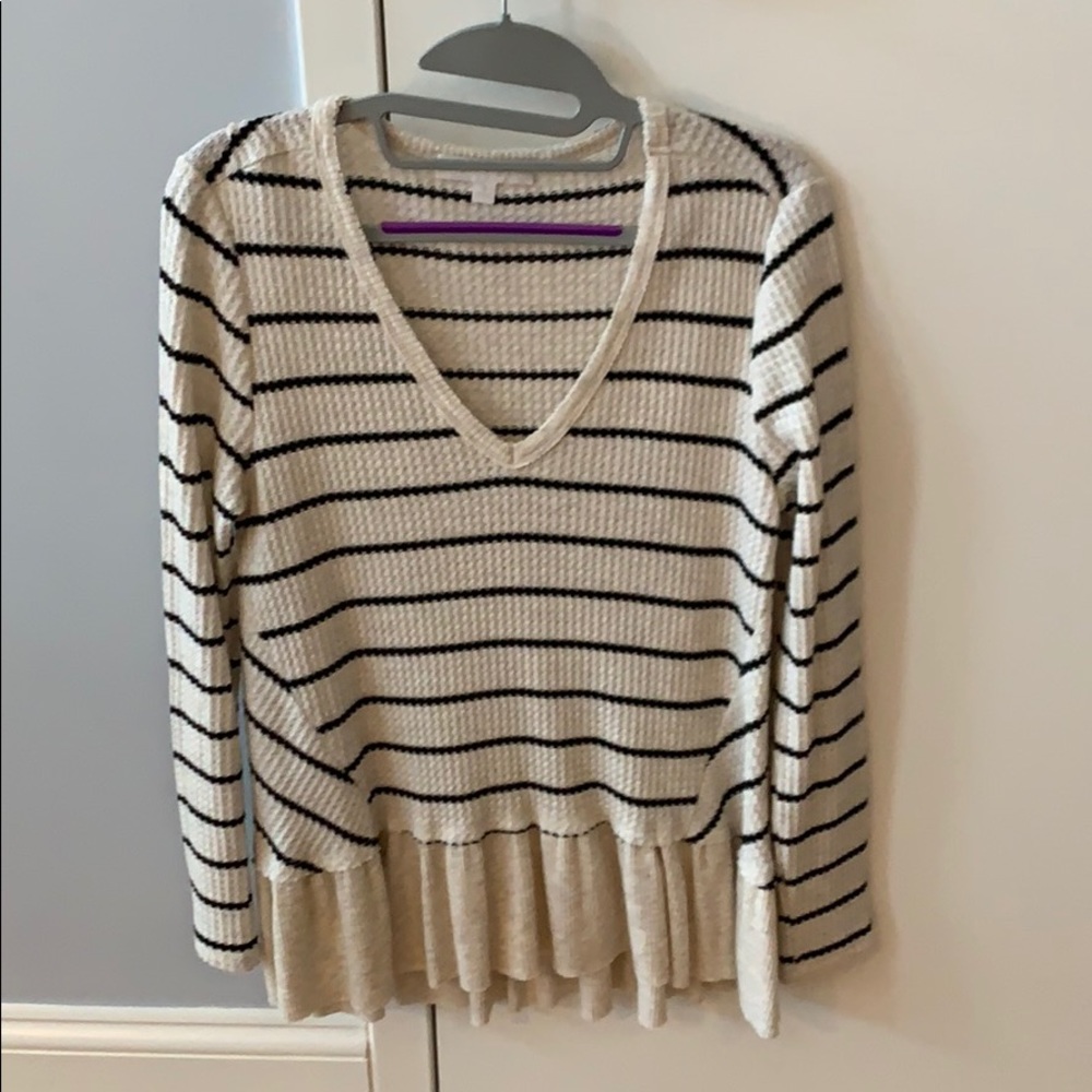 Striped Anthropologie long sleeve